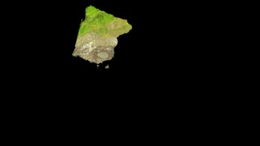 İnsansız Hava Aracı Anketi 3D Model Kesme Hava Modeli Quito Ekvador 'daki Kırsal Alanın Üzerinde Gerçek Yaşam Taraması