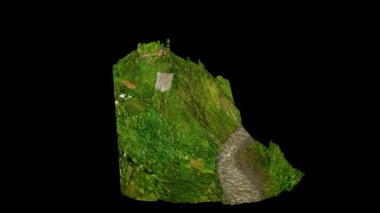 Gerçek Yaşam Hava Taraması Ses Ölçmek İçin Kum Quarry 'nin 3D Dijital Modeliyle İlgili İHA' ları Aşırıyor