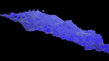 Orjinal Yaşam Gözden Geçirme Tarayıcıları Üst A 3 Boyutlu Bilgisayar Dijital Kum Kaleminin Ölçüm Cildine Doğru Sıralı Modeli Üzerine İHA Kullanıyor