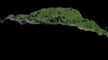 Gerçek Yaşam Hava Tarama Yönlendirmesi Ölçüm Sırasına Göre Üç Boyutlu Bilgisayar Dijital Tahıl Kazma Modeli Üzerine İHA 'lar