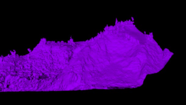 Model Real Life Drone Survey Scan Mountain Area Low Level — Stock video