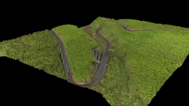 Geológiai Erdészeti Értékelés Modellel Gis High Tech Digital Model Topography — Stock videók