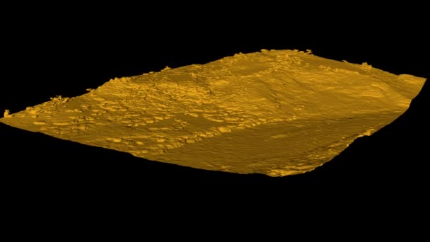 エクアドルの山岳地帯アンデス南アメリカでドローン調査で得られた3DモデルGisソフトウェアエリア評価で使用されたバックコンバージョン — ストック動画