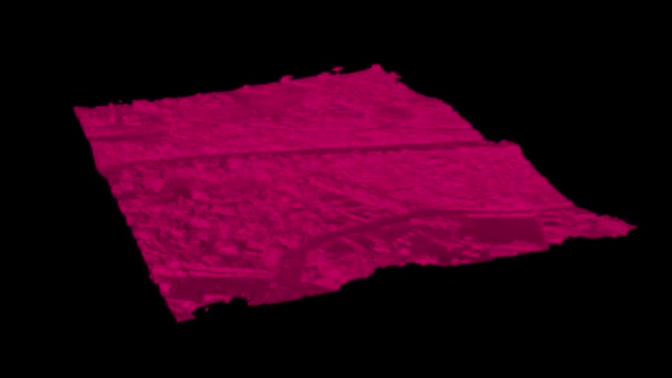 Evaluación Topográfica Paisaje Con Gran Diferencia Altitud Modelo Obtenido Encuesta — Vídeos de Stock