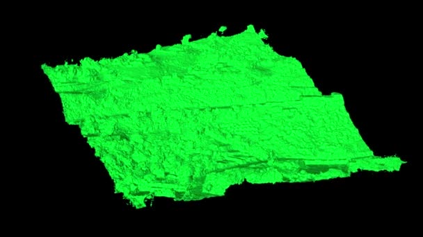 3Dリアルライフスキャンドローン調査3Dから2Dへの修正プロセスと複雑な形状の投影から平面へ — ストック動画