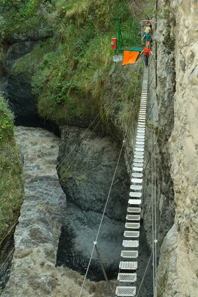 San Martin Suspended Bridge — Stock Photo, Image