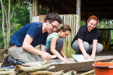 Yemek yerli stil turist grup