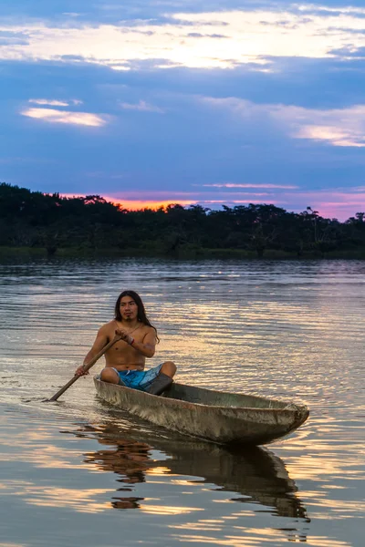 Autochtone bevolkingsgroepen Cuyabeno Ecuador — Stockfoto