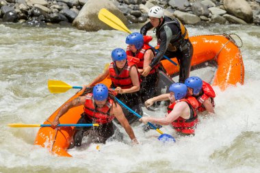 Whitewater River Rafting clipart
