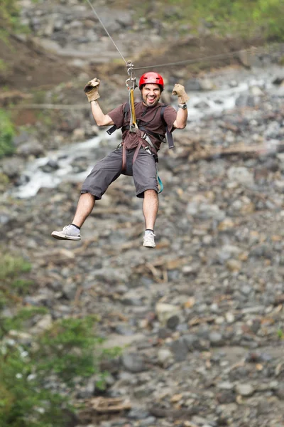 Zip Line kaland — Stock Fotó