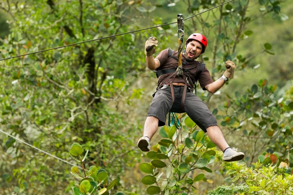 Avventura Zip Line — Foto Stock