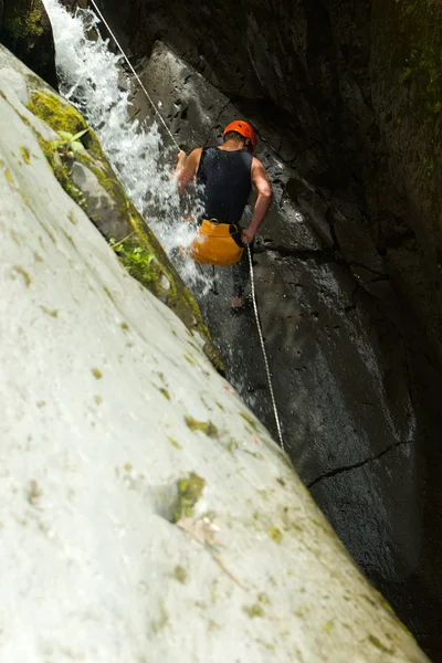 Скелелазіння в Chamana Каньйон — стокове фото