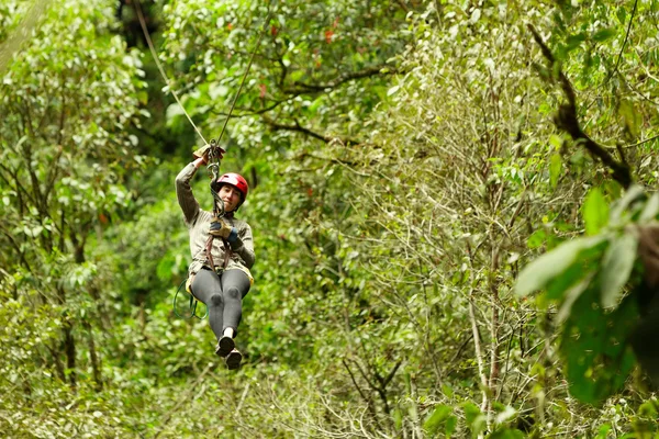 Zip Line tapasztalat — Stock Fotó