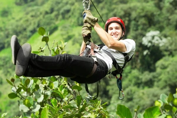 Zip Linha Sequência Slide Três — Fotografia de Stock