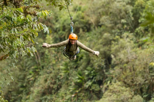 Zip Line tapasztalat — Stock Fotó