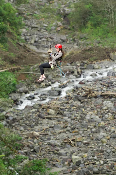 Zip Line zkušenosti — Stock fotografie