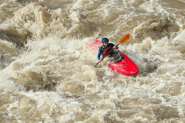 Kayak del río Whitewater — Foto de Stock