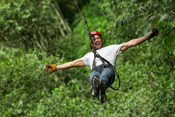 Zip Line avontuur — Stockfoto