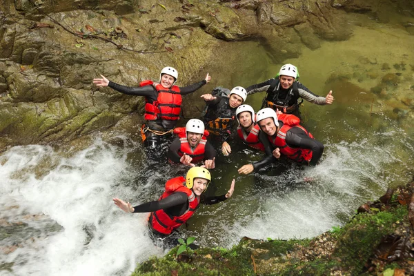 Autentico viaggio Canyoning — Foto Stock