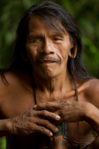 Amazonian Indigenous Waorani Hunter