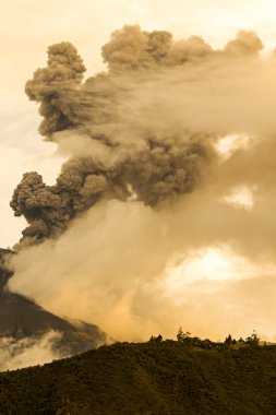 Tungurahua Volcano Explosion clipart