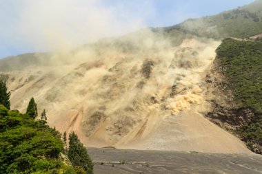 Massive Landslide At High Altitude In Ecuador clipart