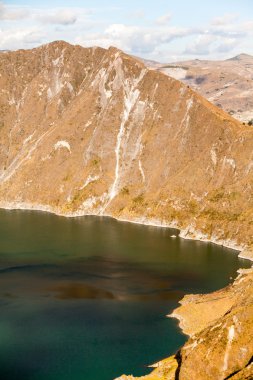 Quilotoa Lagoon dikey