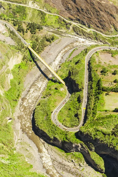 Tészta River formációban légi felvétel — Stock Fotó