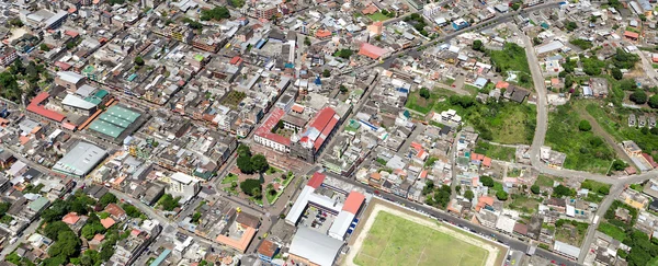 Banos De Agua Santa antenn Panorama — Stockfoto