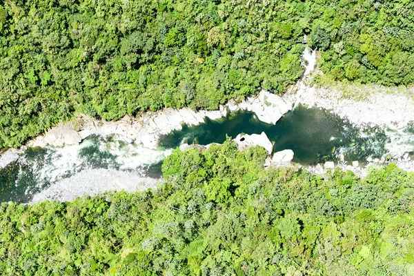 Rzeka Pastaza głęboko w Andach Cordillera Ekwador — Zdjęcie stockowe