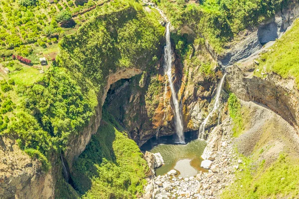 Agoyan cascada tiro aéreo — Foto de Stock