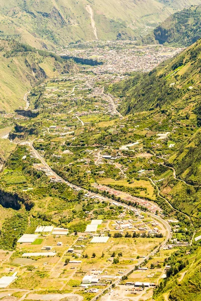 Banos De Água Santa Aerial Shot — Fotografia de Stock