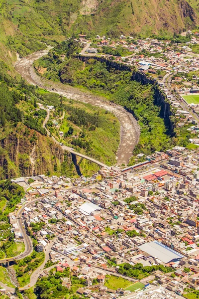 Banos De Agua Santa And San Francisco Bridge — Stock Photo, Image