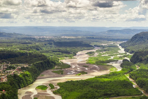 Pastaza River Basin luchtfoto Shot — Stockfoto