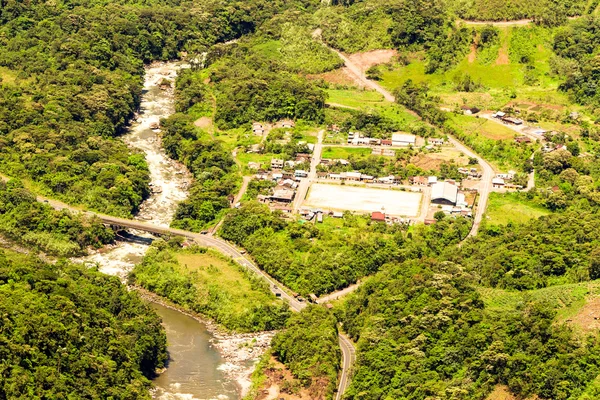 Rio Blanco Tungurahua Ecuador Aerial Shot — Stock Photo, Image