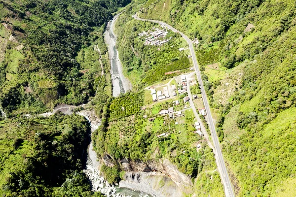 Pan American Road In The Ecuadorian Andes — Stock Photo, Image