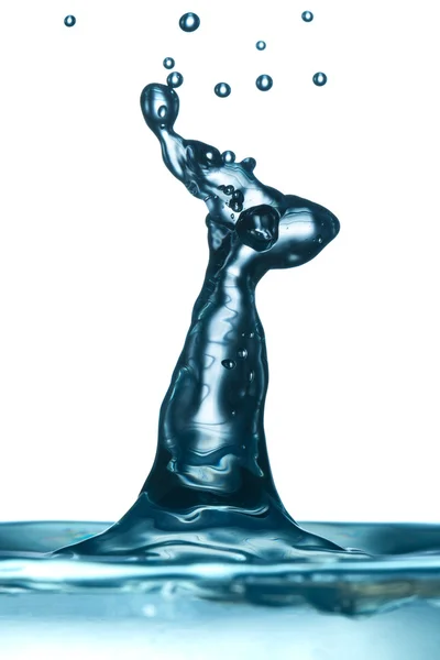 Wasser fällt auf Kollisionseffekt — Stockfoto
