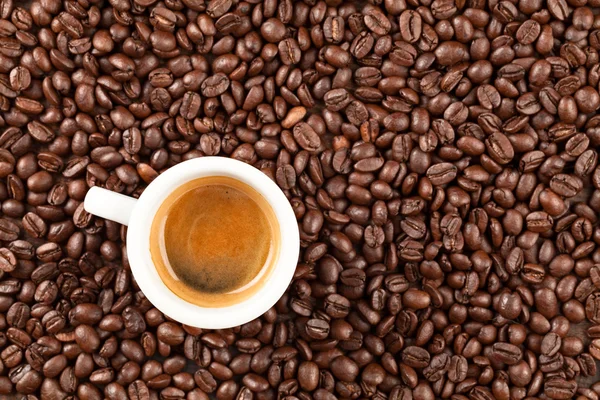 완벽 한 에스프레소 커피 — 스톡 사진