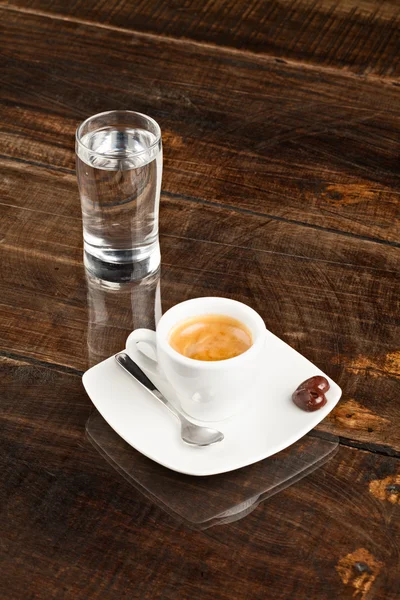 Romantische Espresso-Kaffeetasse — Stockfoto