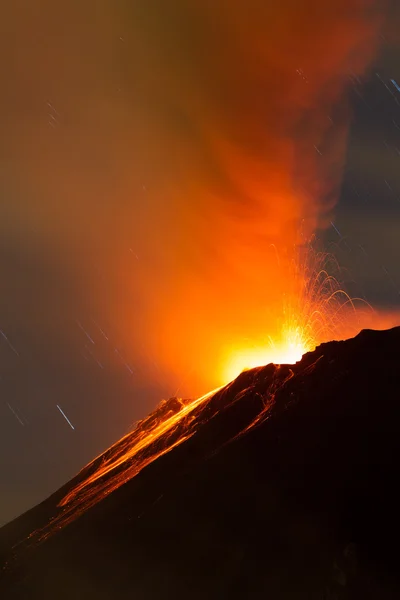 De vulkaan Tungurahua, Ecuador — Stockfoto
