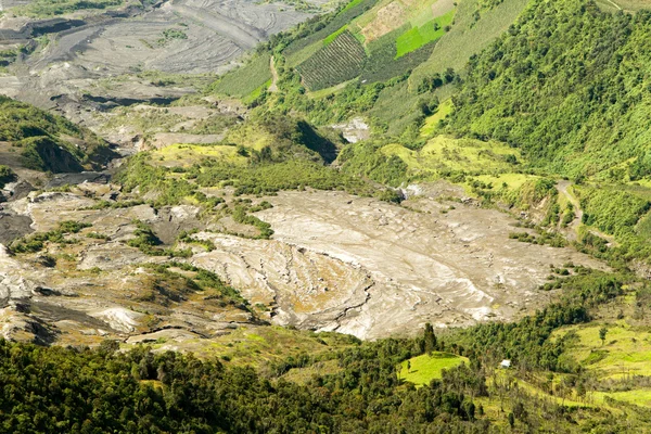 Spuren eines Vulkanausbruchs — Stockfoto