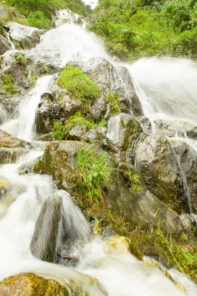 Chamana Waterfall Banos De Agua Santa