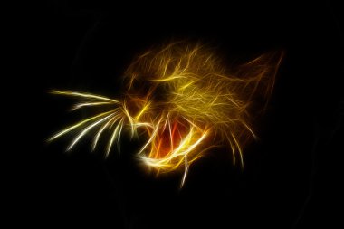 Puma Yagouaroundi illüstrasyon