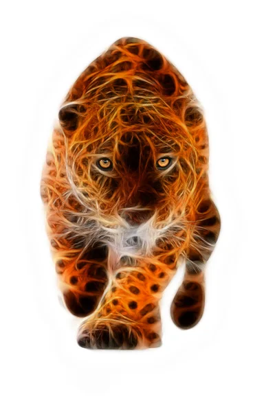 Vilda Jaguar Attack Illustration — Stockfoto