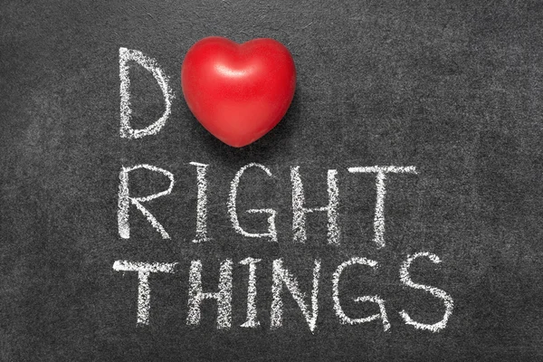 Do right things — Stock Photo, Image