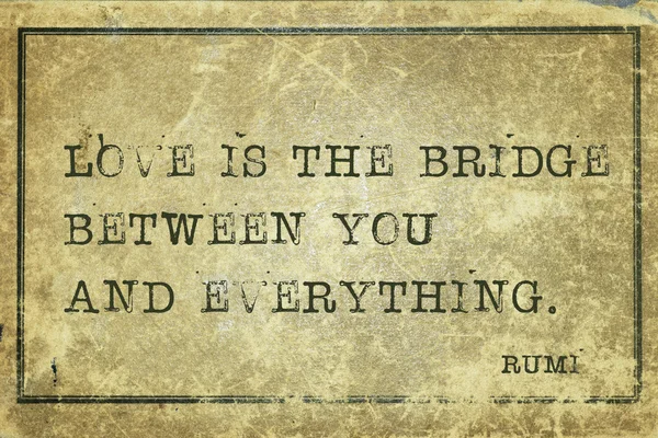 Láska je most Rumi — Stock fotografie