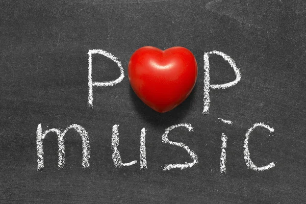 Música pop corazón — Foto de Stock