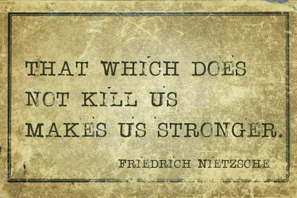 Rendere più forte Nietzsche — Foto Stock