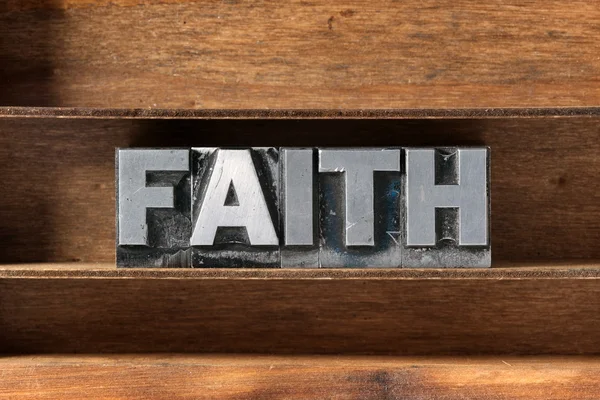 Faith word tray — Stock Photo, Image