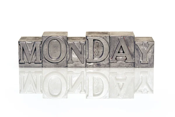 Monday word ref — Stock Photo, Image